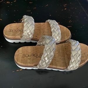 Corky Sandal Gold Braid